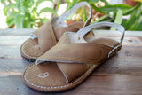 MENS LEATHER 2 STRAP MEXICAN SANDALS