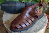 MENS LEATHER MEXICAN SHOE SANDALS