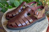 MENS LEATHER MEXICAN SHOE SANDALS