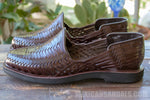 MENS LEATHER MOCASSIN MEXICAN SHOE SANDALS