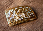 HANDCRAFTED GOLDEN HORSE MARIACHI CHARRO WESTERN BELT BUCKLE