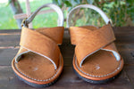 MENS LEATHER 2 STRAP MEXICAN SANDALS