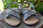 MENS LEATHER 2 STRAP EMBROIDERED MEXICAN SANDALS