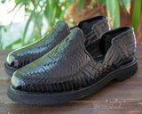 MENS LEATHER MEXICAN MOCASSIN SHOE SANDALS