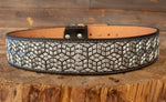 WESTERN EMBROIDERED BLACK MARIACHI LEATHER  BELT