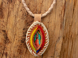 VIRGEN DE GUADALUPE virgin mary necklace good luck leather charm