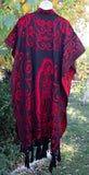 VIRGEN de GUADALUPE Virgin Mary 2 sided Mexican Poncho rebozo wrap Gaban