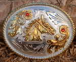 MARIACHI HORSE ENGRAVED cowboy western Mariachi alpaca belt buckle