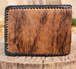 Real COWHIDE NATURAL HAIR cowboy leather western wallet cartera