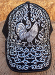 ROOSTER Gallo western EMBROIDERED HAT adjustable trucker mesh cap