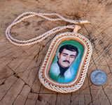 JESUS MALVERDE NACKLACE Sinaloa narco saint good luck charm