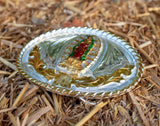 CHILDRENS TODDLER YOUTH VIRGEN DE GUADALUPE VIRGIN MARY MINI BELT BUCKLE