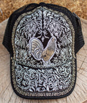 ROOSTER Gallo Cockfighting western EMBROIDERED HAT adjustable trucker mesh cap