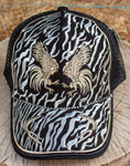 ROOSTER Gallo Cockfighting western EMBROIDERED HAT adjustable trucker mesh cap