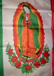 VIRGEN DE GUADALUPE Virgin Mary tri color Mexico decorative flag bandera 5 x 3