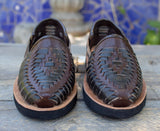 Boys WALKER TODDLER leather Mocassin casual MEXICAN 2 tone black & brown Shoe Sandals