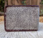 Real COWHIDE NATURAL HAIR cowboy leather western wallet cartera