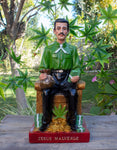 JESUS MALVERDE Santo Narco saint Sinaloa marijuana money stacks lucky statue Estatua