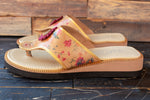 WOMENS LEATHER SLIP ON HUARACHE MEXICAN SANDAL