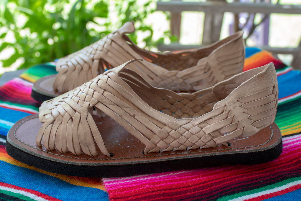 Womens Mexican Sandals, Handmade Leather Huaraches Sandals