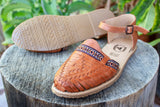 WOMENS LEATHER TAN BROWN HUARACHE MEXICAN SANDAL